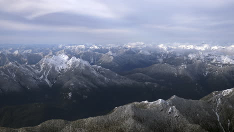 Winter-landscape-with-snow-capped-mountains.-Aerial