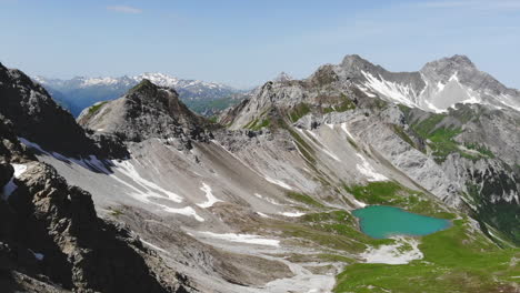 Vista-Panorámica-De-Los-Alpes-Del-Valle-De-Lech,-Tirol,-Austria