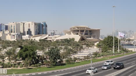 Ein-Blick-Auf-Das-Nationalmuseum-Von-Katar