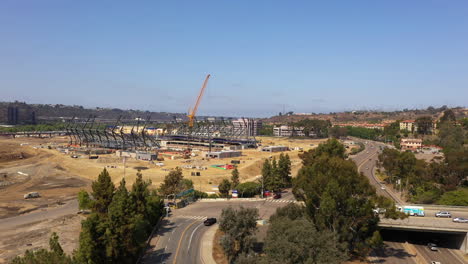 New-construction-Aztec-Stadium-in-Mission-Valley,-San-Diego