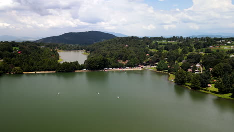 Frontal-view-of-two-lakes-in-Mexico-near-Valle-de-bravo