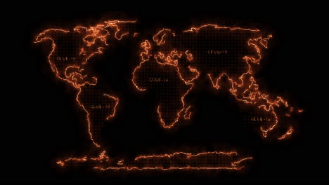 Earth-map-in-burning-flames