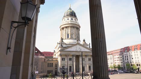 Beautiful-Scenery-at-the-French-Chruch-of-the-Gendarmenmarkt-in-Berlin