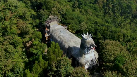 Unusual-Gereja-Ayam-or-Chicken-shaped-Church-in-Magelang-forest,-Central-Java