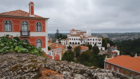 Nationalpalast-Von-Sintra,-Stadtpalast-In-Sintra,-Lissabon,-Portugal