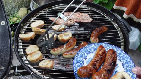 BBQ-sausages-on-a-grill