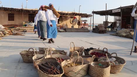 Blick-Auf-Einen-Lokalen-Gewürzmarkt-In-Katar