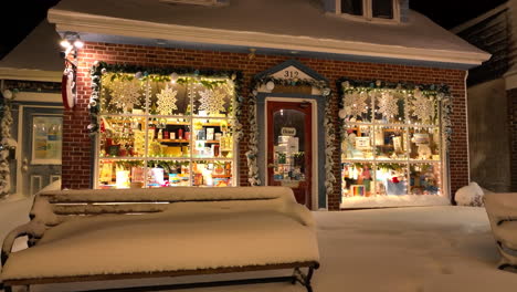 Süßer-Boutique-Shop-Im-Winter