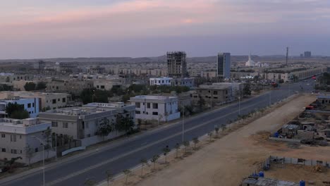 Bahria-Housing-Estate-In-Late-Afternoon-in-Karachi