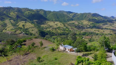 Fertile-farm-land-on-banks-of-the-Bao-River,-Santiago,-Dominican-Republic
