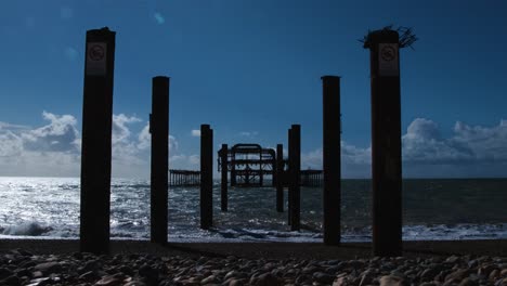 Brighton-West-Pier-Ruiniert-Zeitlupe