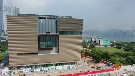 Hong-Kong-palace-Museum-HKPM-building,-during-construction