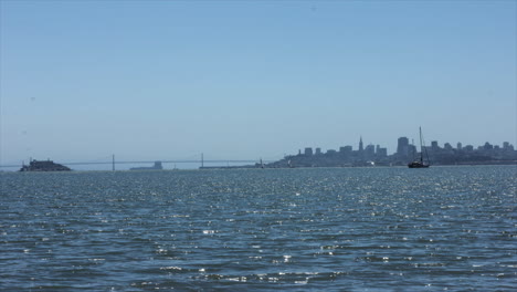 Zeitraffer-In-Der-Bucht-Von-San-Francisco-Tagsüber