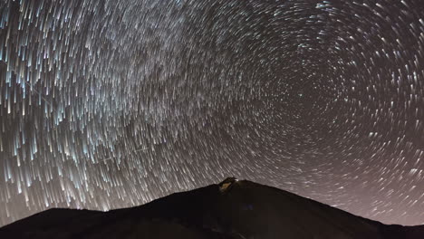 Startrail-Time-lapse-sequence-of-the-milky-way-at-Teide-National-Park-in-Tenerife