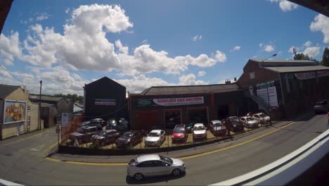 Timelapse-of-Radcliffe-Car-Auction-with-cloudy-and-sunny-sky