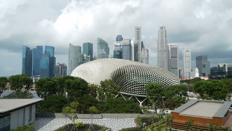 Singapur---Circa-Vista-Aérea-De-Un-Paisaje-Urbano