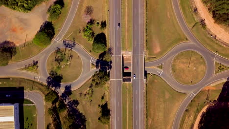 Aerial-of-highway-interchange-with-roundabouts