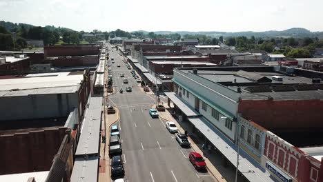 4k-Aerial-Flyover-of-Downtown-Elizabethton-Tennessee
