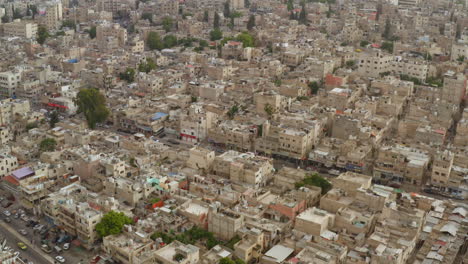 Drohnenschuss-über-Amman---Jordanien,-Juni-2019