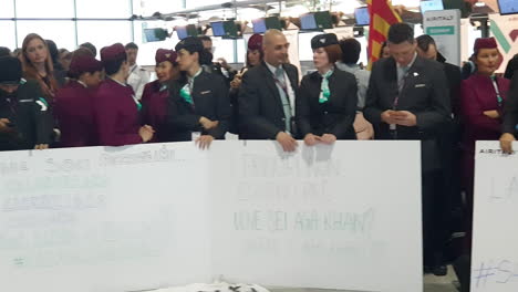 Pan-left-Air-Italy-workers-in-uniform-manifest-against-airline-dismissals