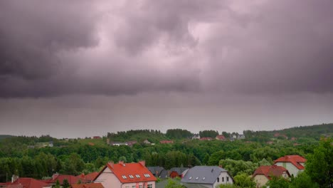 Gray-clouds-moving-over-Kolbudy-village-in-pomeranian-district