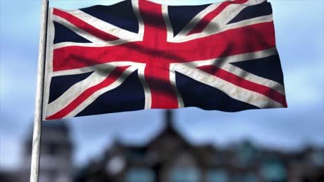 Cgi-Animación-3d-De-La-Bandera-Del-Reino-Unido---La-Icónica-Bandera-De-Unión