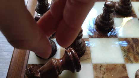 Marmor-Schachspiel
