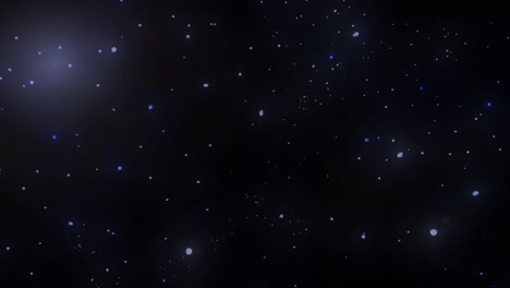 Stars-floating-and-twinkling-slowly-in-space-animation