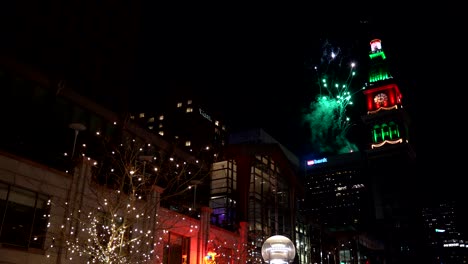 New-Year's-Eve-fireworks-in-Denver-downtown