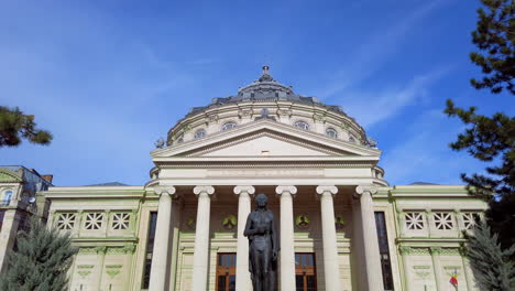 Romanian-Athenaeum-4k,-Bucharest-,-Romania