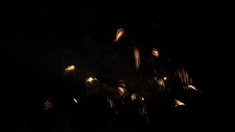 Wunderschönes-Feuerwerk-Am-Schwarzen-Nachthimmel.-Statisch