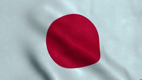 Japanische-Flagge-Im-Wind