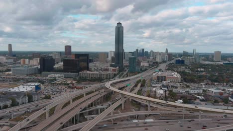 4k-drone-view-of-the-Galleria-area-in-Houston,-Texas