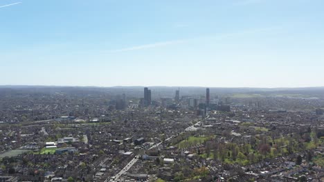 rising-drone-shot-of-Croydon-suburban-London-on-a-sunny-day