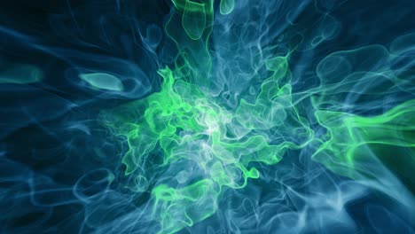 Deeper-down-abstract-pool-of-ripples-and-pulsating-green-luminescence---seamless-looping-animation