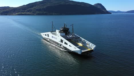Worlds-first-ferry-running-on-liquid-Hydrogen-and-electricity---Norled-ferry-Hydra---Norway-aerial