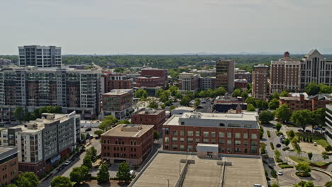 Greenville-South-Carolina-Aerial-v24-drone-flying-church-street-ramp-overlooking-at-downtown-cityscape-toward-southernside---Shot-with-Inspire-2,-X7-camera---May-2021