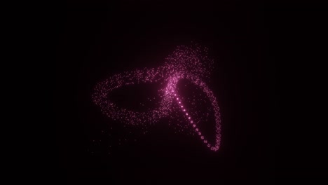 Particle-trail-bursting-pink-shiny-dust