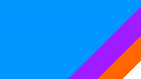 Diagonal-cyan,-purple-and-orange-color-movement