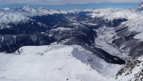 Winter-drone-flight-over-Mestia`s-mountains-in-gerorgia
