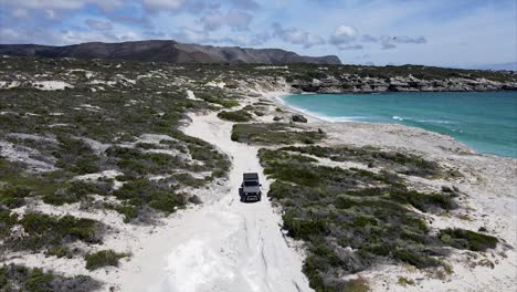Off-road-exploring-on-the-coast-with-a-4x4