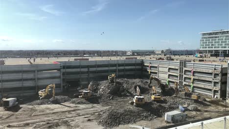 Sector-of-the-Montréal-airport-terminal-in-Canada-under-demolition-for-major-reconstruction