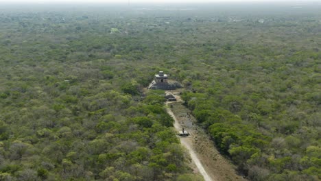 Dzibilchaltun-Maya-culture-archeological-site-the-jungle,-Yucatan,-Mexico