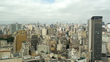 Sao-Paulo-cityscape,-panoramic-aerial-view