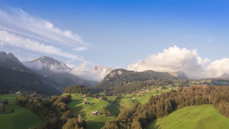 Drohnen-Zeitraffer-Des-Säntis-Berges-In-Den-Schweizer-Alpen
