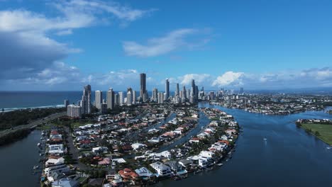 Gold-Coast-city-skyline-towering-above-a-residential-waterfront-community