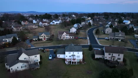 Suburban-America-homes-at-night