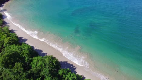 Conchal-beach,-Paradise-in-Costa-Rica,-Exotic-Travel-Destination,-Aerial-View