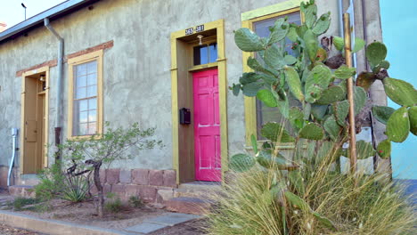 Casas-Históricas-De-Bienes-Raíces-De-Tucson,-Arizona,-Tiro-Panorámico