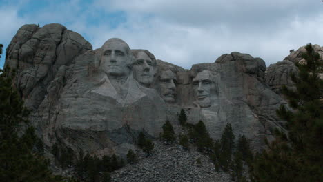 A-time-lapse-clip-of-Mount-Rushmore-on-a-partly-cloudy-day